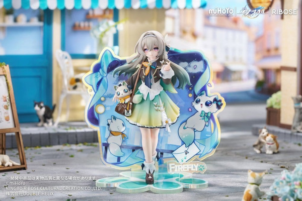 Honkai: Star Rail Rise Up+ Chibi Cat Series Mini Figure Firefly Ver. 18 cm 3