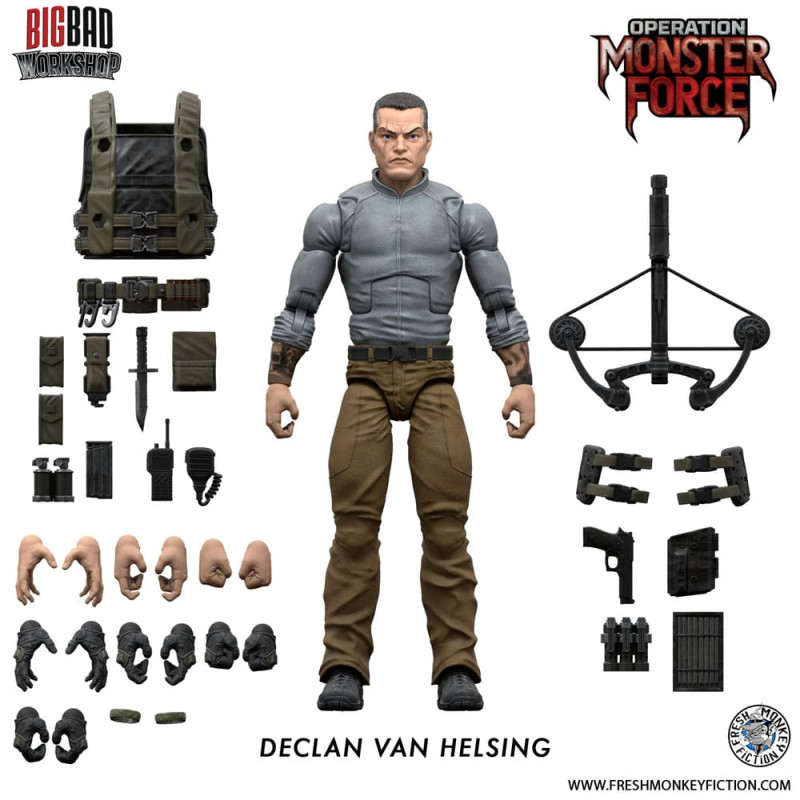 Operation: Monster Force Action Figure 1/12 Declan Van Helsing 15 cm 1