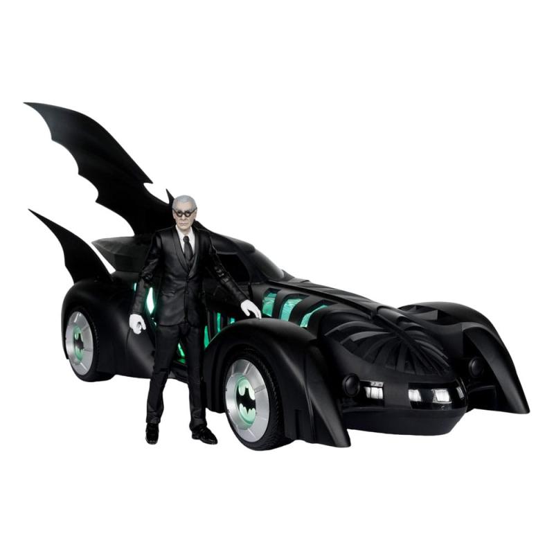 Batman Forever DC Multiverse Action Figure with Vehicle Alfred Pennyworth & Batmobile (Gold Label) 7