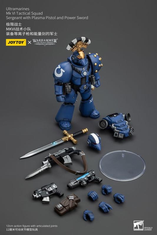 Warhammer The Horus Heresy Action Figure 1/18 Ultramarines MK VI Tactical Squad Sergeant with Plasma 9