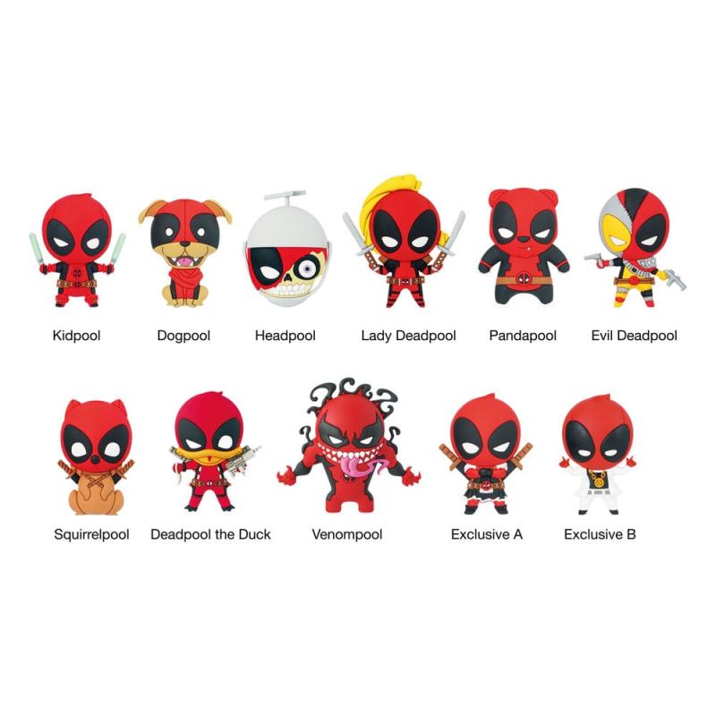 Marvel PVC Bag Clips Deadpool Serie 3 Display (24)