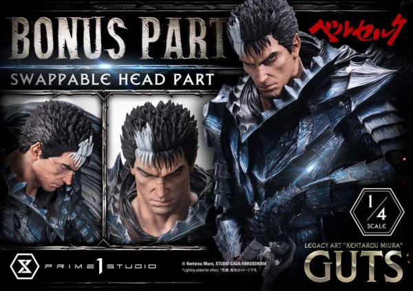 Berserk Legacy Art "Kentarou Miura" Statue 1/4 Guts Bonus Version 74 cm 2