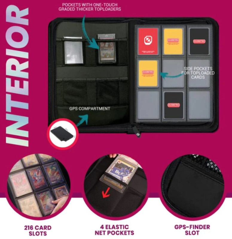 Evoretro Shield+ Topload Cards Binder 216 Cards Neon Green 1