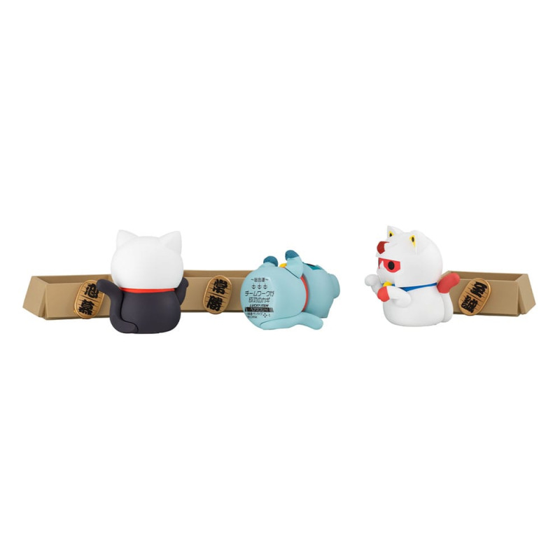 Gintama x Okawabukubu Trading Figure Cats Luckycat 3 cm Blind Box Assortment (6) (with gift) 10