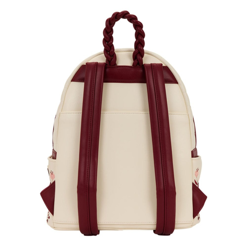 Loungefly Midi Backpack Cream & Red Floral 2