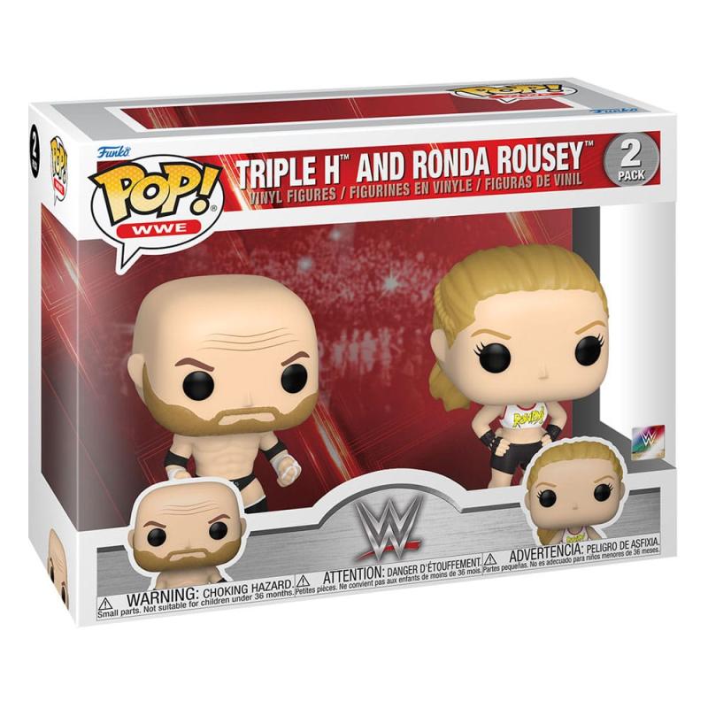 WWE POP! Vinyl Figures 2-Pack Rousey/Triple H 9 cm