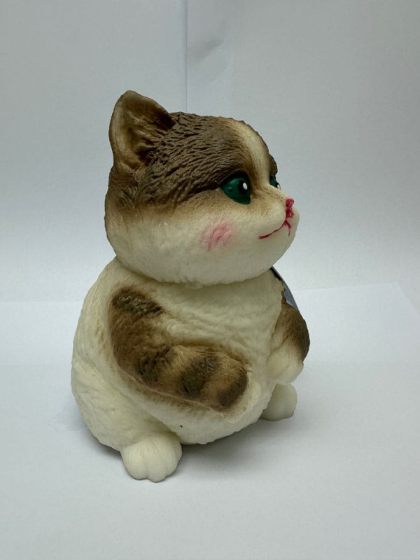 Fun Maker Squishy Fidget Toy Dark Brown Cat 11 cm 2
