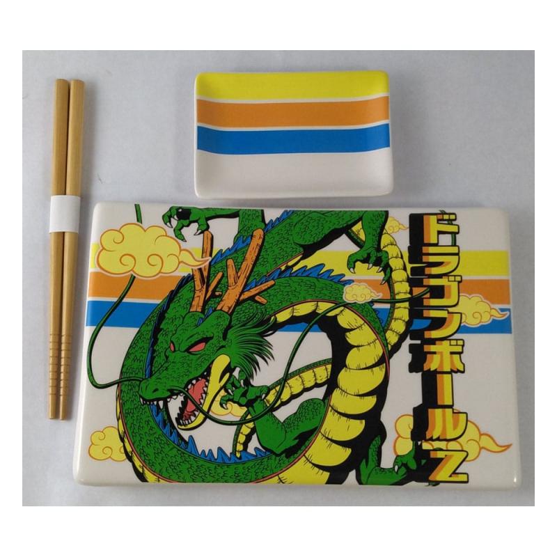 Dragon Ball Z Ceramic Sushi Set with Chopsticks Shenron 1