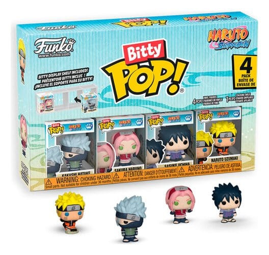 Naruto Bitty POP! Vinyl Figure 4-Pack Display (12) 2,5 cm 3