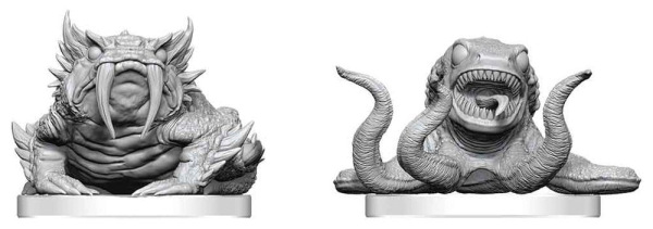 Pathfinder Battles Deep Cuts Unpainted Miniature Bogwid & Slurk 13 cm