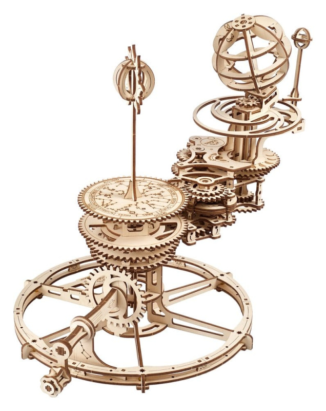 Ugears 3D Wooden Puzzle Mechanical Tellurion 13