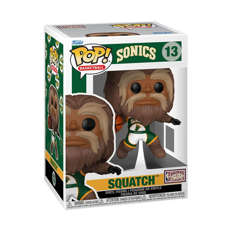 NBA Legends POP! Sports Vinyl Figure Mascots Sonics- Sasquatch 9 cm 1