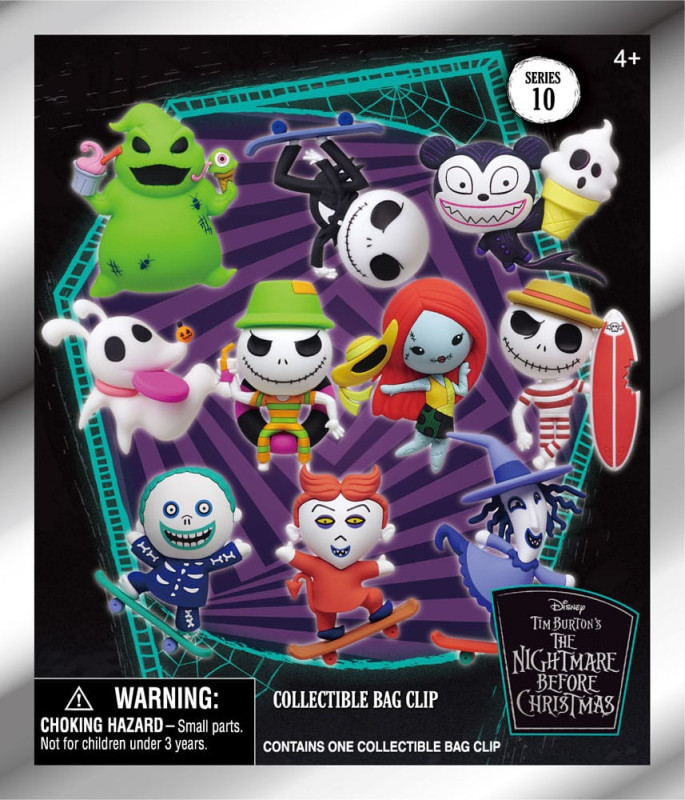 The Nightmare Before Christmas PVC Bag Clips Series 10 Display (24) 1
