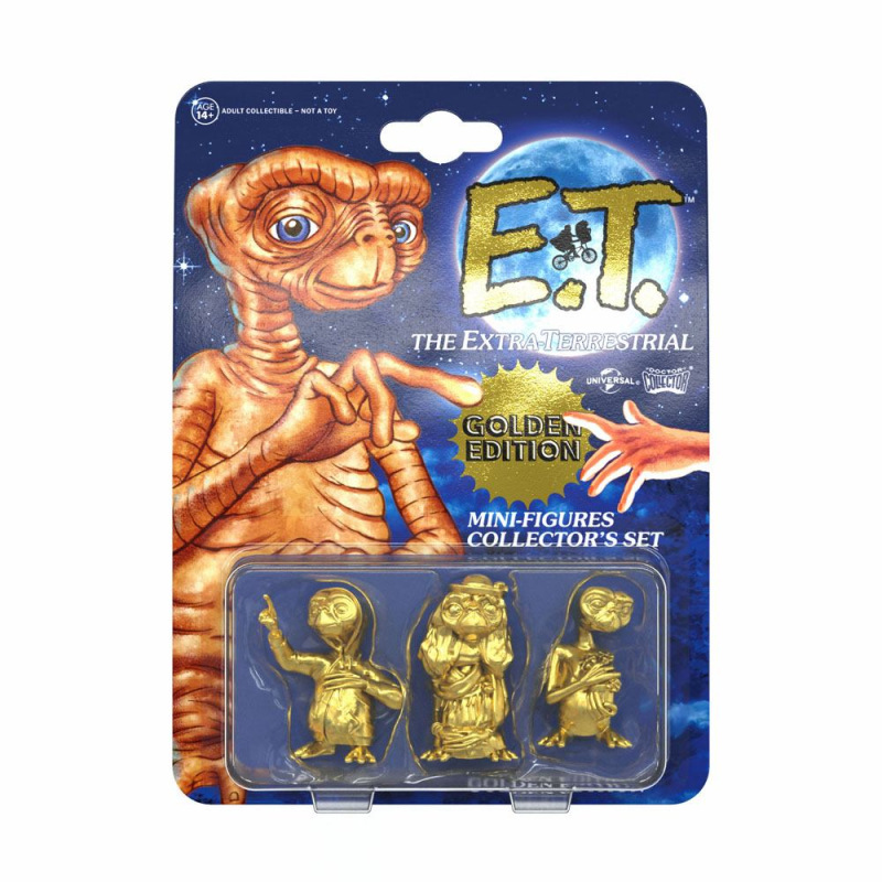 E.T. the Extra-Terrestrial Collector's Set Mini Figures 3-Pack Golden Edition 5 cm 2