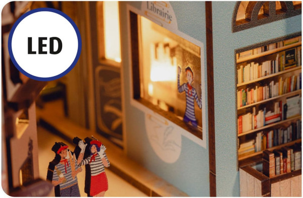 Paris Tiny Adventures Book Nook Mini Diorama 23 cm 6
