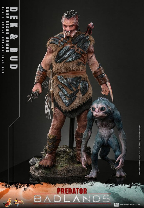 Predator: Badlands Movie Masterpiece Action Figures 2-Pack 1/6 Dek (Bone Bison Armor) and Bud 31 cm 8