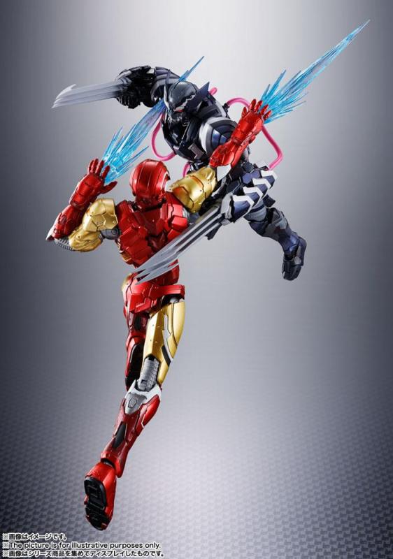 Tech-On Avengers: Venom Symbiote Wolverine 16 cm Action Figure - Bandai Tamashi