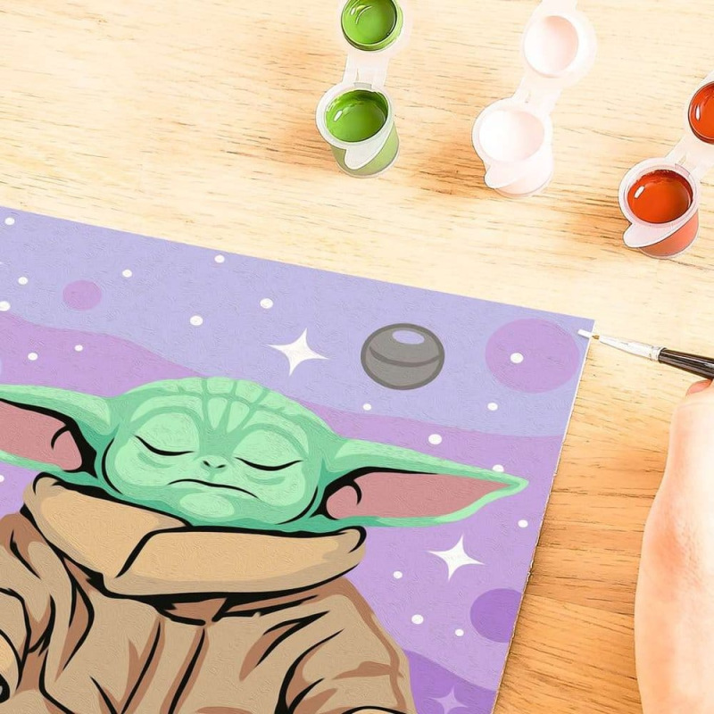 Star Wars: The Mandalorian CreArt Painting by Numbers Meditating Grogu 6