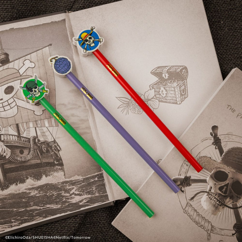 One Piece Pencils with Eraser Topper Luffy 1
