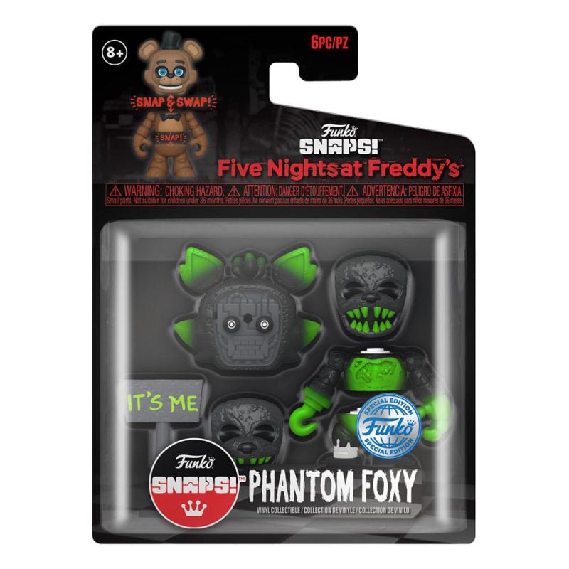 Five Nights at Freddy's Snap Action Figure Phantom Foxy 9 cm