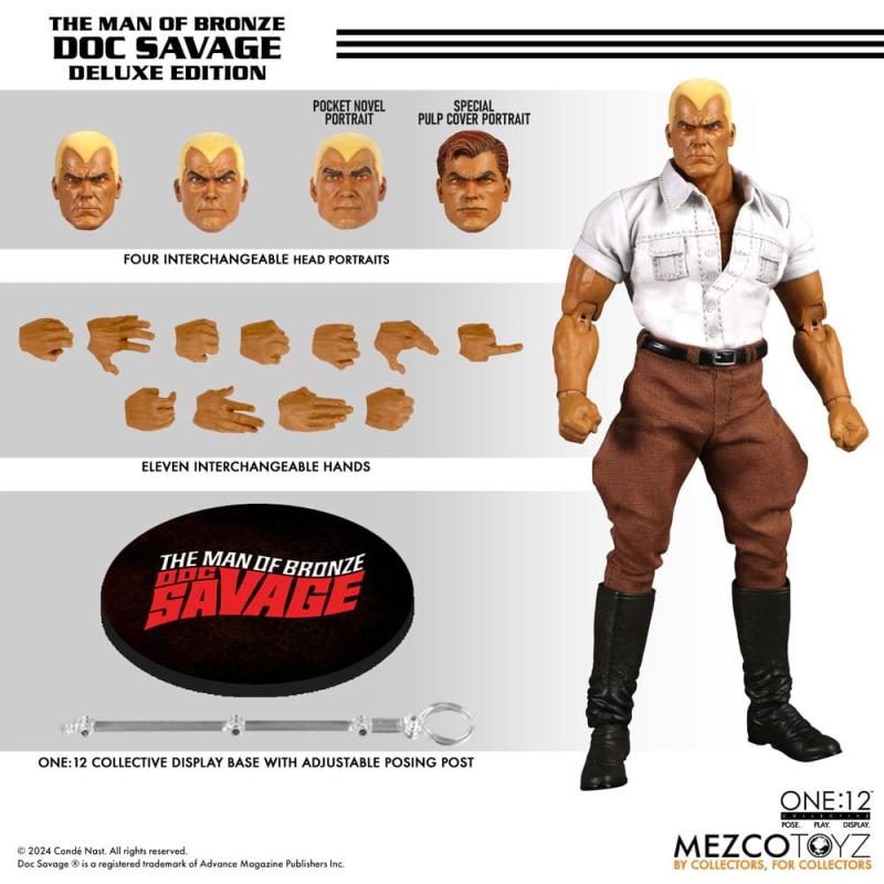 Doc Savage Action Figure 1/12 Doc Savage Deluxe Edition 18 cm 10