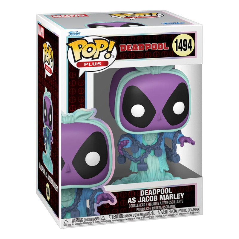 Marvel POP! Plus Vinyl Figure Deadpool as Jacob Marley 9 cm 1