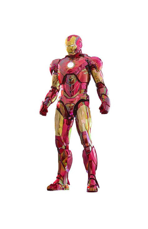 Iron Man Movie Masterpiece Diecast Action Figure 1/6 Iron Man Mark VI (Fractal Armor) Hot Toys Exclu