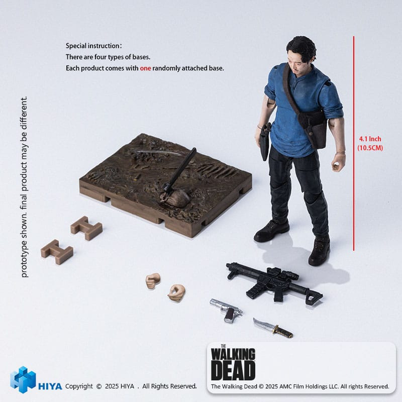 The Walking Dead Exquisite Mini Series Actionfigur 1/18 Glenn 11 cm 8