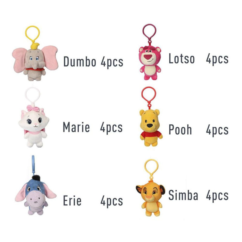 Disney Plush Keychains 12 cm Assortment (24) 1