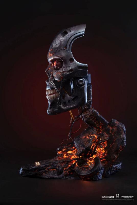 Terminator 2: Judgment Day Replica 1/1 T-800 Endoskeleton Mask Battle Damaged Version 46 c