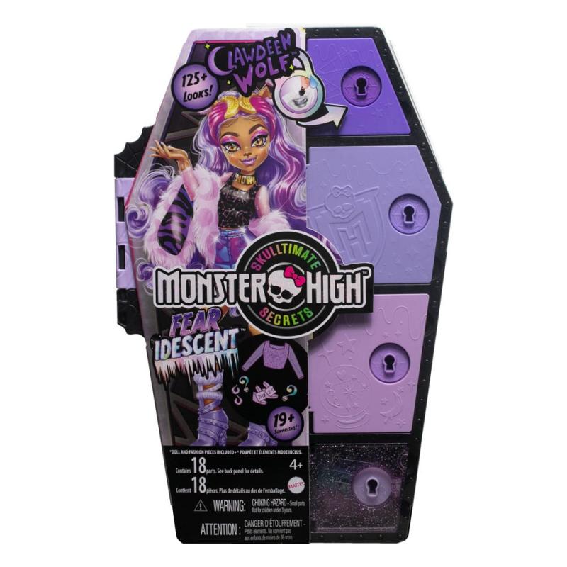 Monster High Skulltimate Secrets: Fearidescent Doll Clawdeen Wolf 25 cm