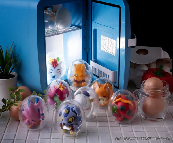 Digimon Adventure Mega Egg Figure Mini Figures Good Night Digicolle! 8 cm Blind Box Display (8) 8