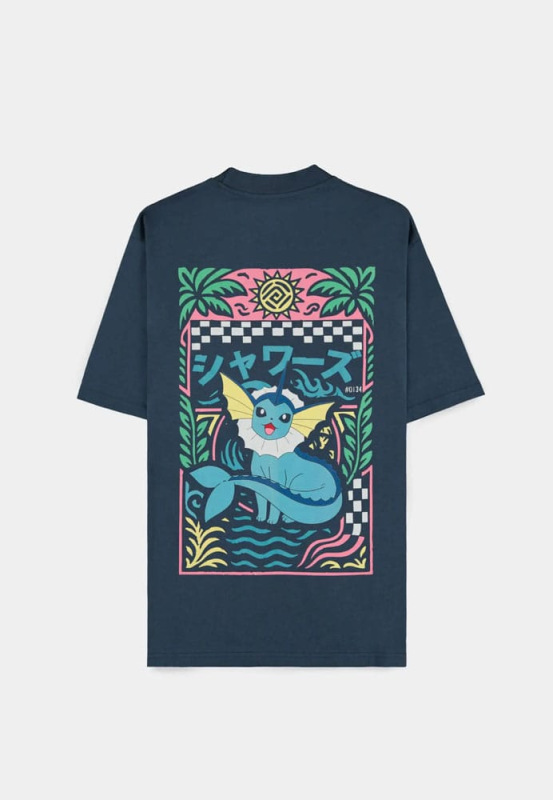Pokémon T-Shirt Navy Vaporeon Size S 3