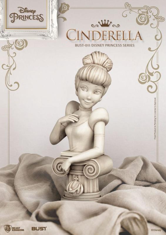 Disney Princess Series PVC Bust Cindarella 15 cm
