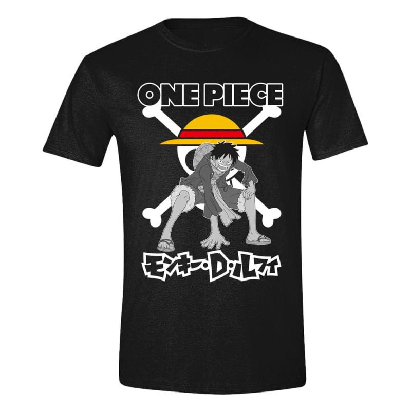 One Piece T-Shirt Luffy Skull Size S