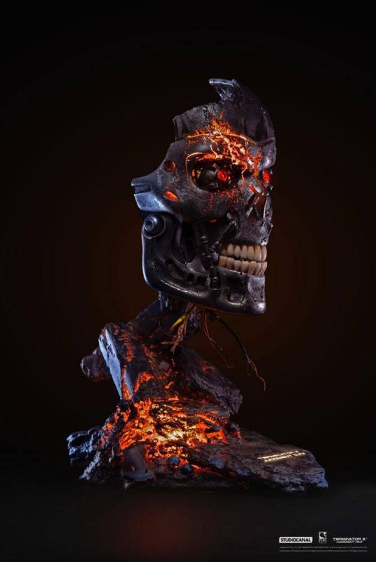 Terminator 2: Judgment Day Replica 1/1 T-800 Endoskeleton Mask Battle Damaged Version 46 c
