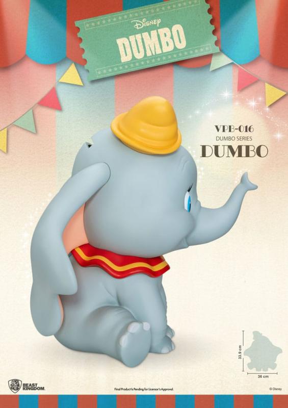 Disney Piggy Vinyl Bank Functional Dumbo 34 cm