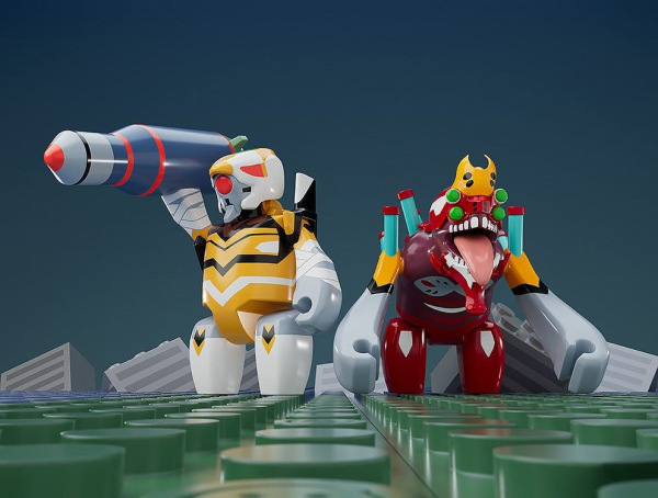 Rebuild of Evangelion Brickroid Mini Figure Evangelion Unit 02 Beast Form 2nd Phase (Type 1) 4 cm 4