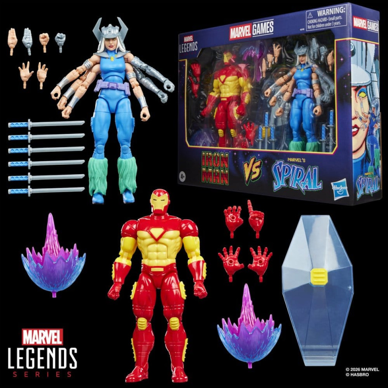 Marvel Games Marvel Legends Action Figure 2-Pack Iron Man & Marvel's Spiral 15 cm 4