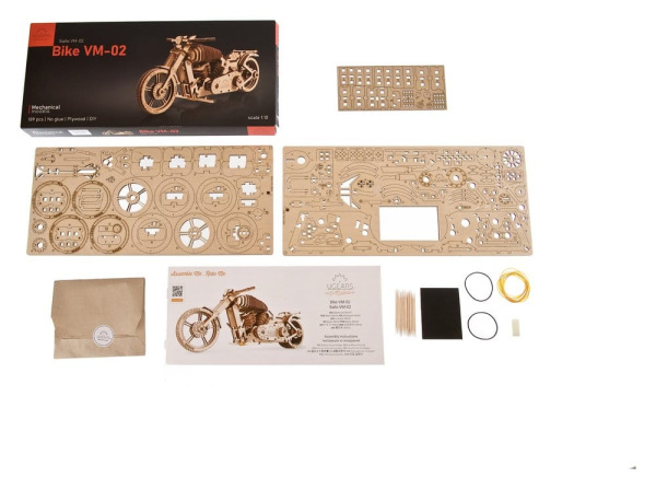 Ugears 3D Wooden Puzzle Bike VM-02 13