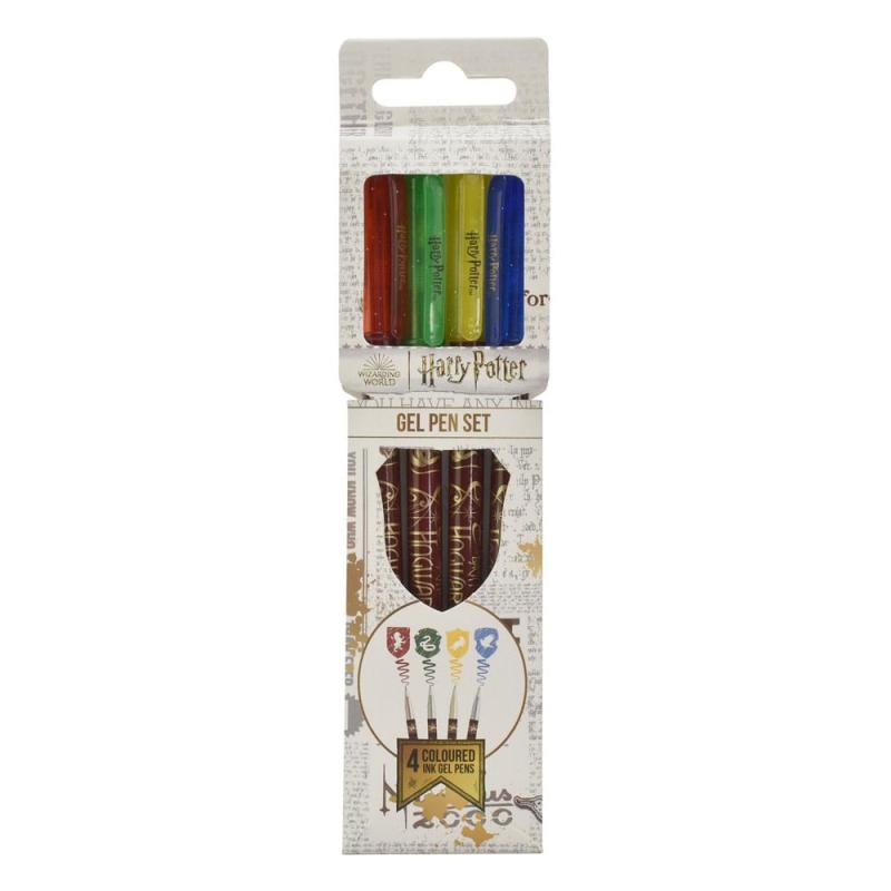 Harry Potter Gel Pens 4-Pack Colourful Crest 1