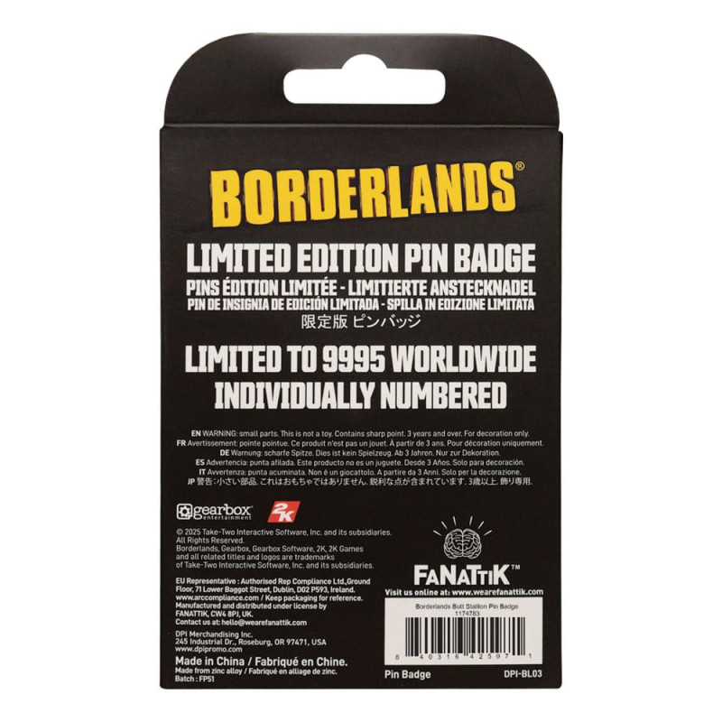 Borderlands Pin Badge Butt Stallion Limited Edition 1