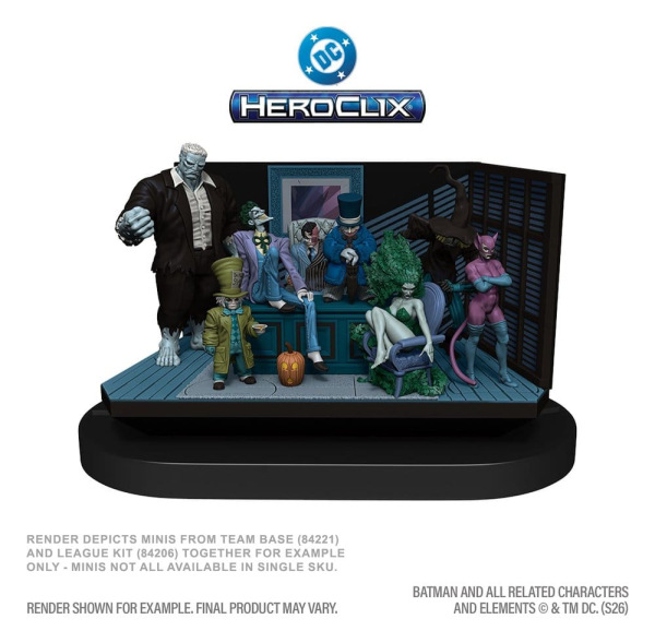 DC HeroClix SwitchClix Minifigures with Base The Long Halloween Team Base 23 cm 8