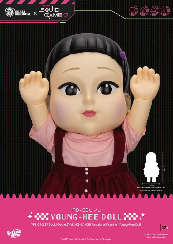 Squid Game Syaking Bang Figure/Coin Bank Young-Hee Doll Season 3 48 cm 4