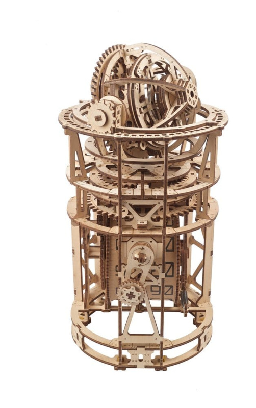 Ugears 3D Wooden Puzzle Sky Watcher Tourbillon Table Clock 8