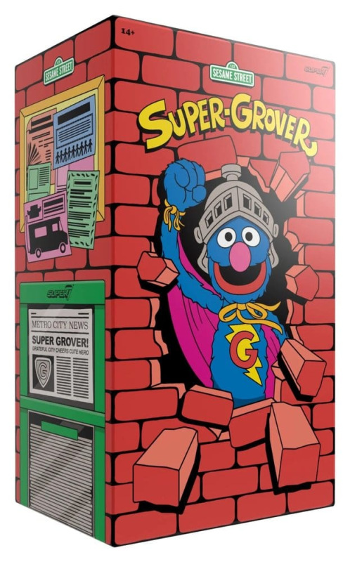 Sesame Street Supersize Vinyl Figure Super Grover 36 cm 3