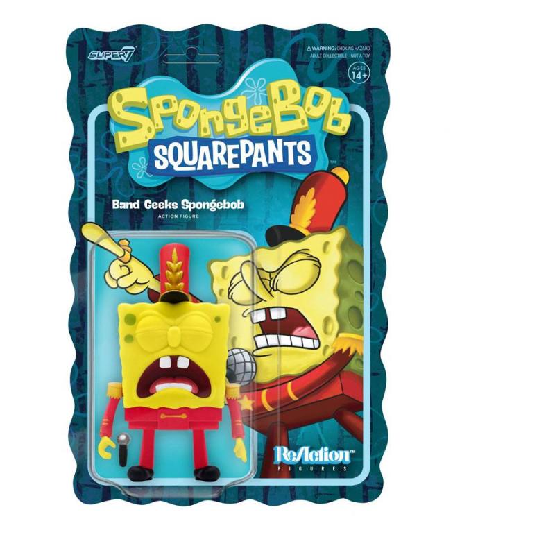 SpongeBob SquarePants: Band Geeks SpongeBob 10 cm ReAction Action Figure - Super7