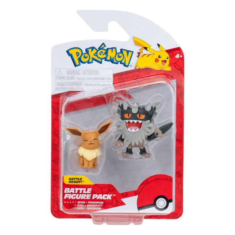 Pokémon Battle Figure Set Figure 2-Pack Perrserker & Eevee #2 1