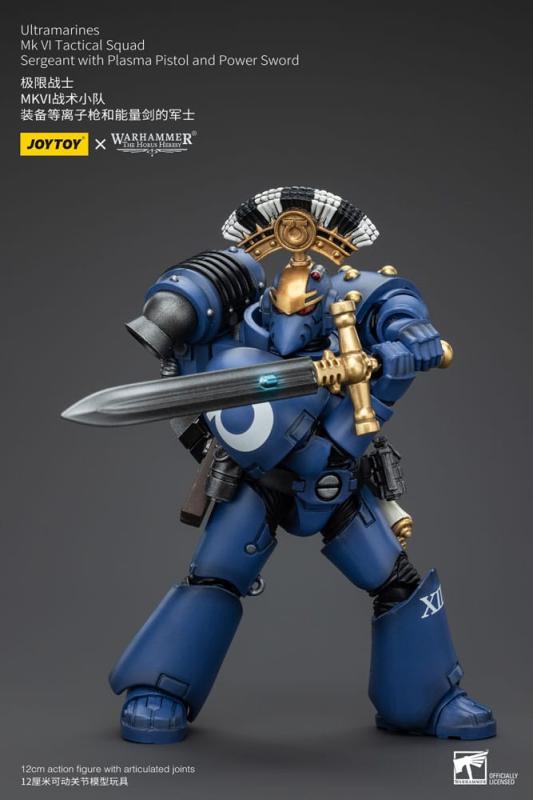 Warhammer The Horus Heresy Action Figure 1/18 Ultramarines MK VI Tactical Squad Sergeant with Plasma 6