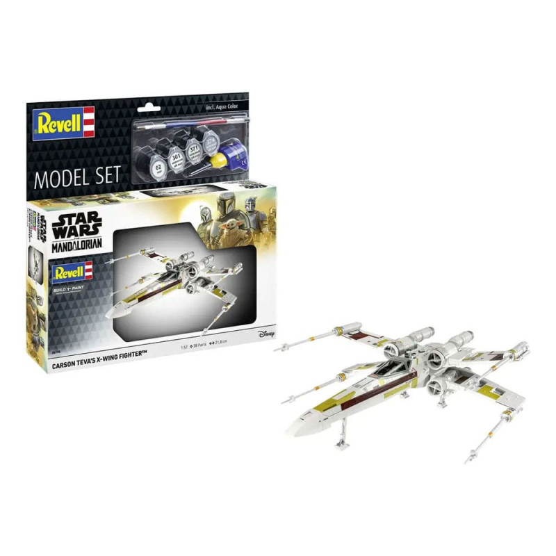 Star Wars Model Kit with basic accessories 1/57 Carson Teva's X-Wing Fighter 22 cm 1